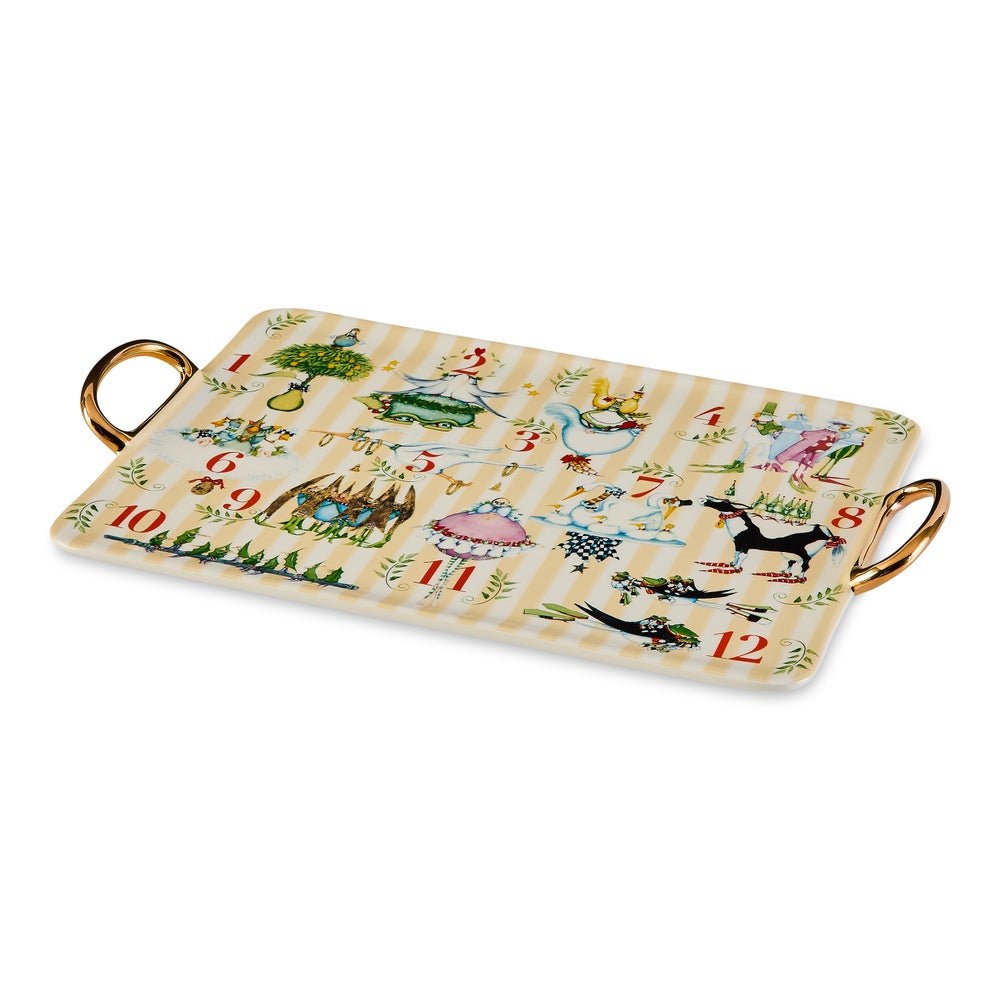 Patience Brewster 12 Days Ceramic Platter mackenzie-childs Panama imagen 5