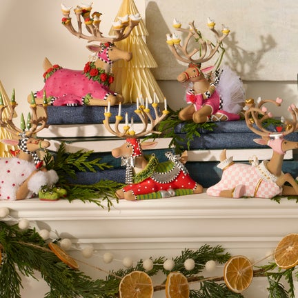 Patience Brewster Dash Away Sitting Dasher Reindeer Figure