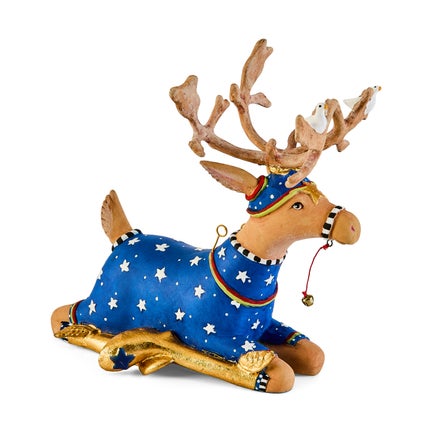 Patience Brewster Dash Away Sitting Comet Reindeer Figure