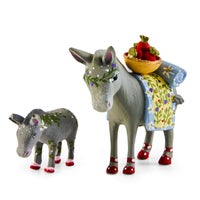Patience Brewster Nativity Mother & Baby Donkey Mini Figures