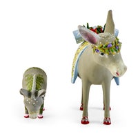 Patience Brewster Nativity Mother & Baby Donkey Figures