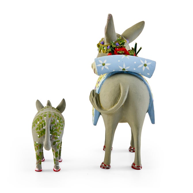 Patience Brewster Nativity Mother & Baby Donkey Figures image number 4
