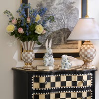 Patience Brewster Periwinkle Peony Standing Rabbit