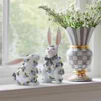 Patience Brewster Periwinkle Peony Sitting Rabbit