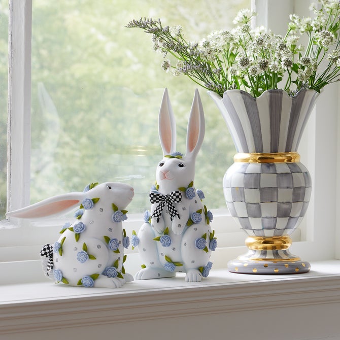 Patience Brewster Periwinkle Peony Sitting Rabbit image number 1