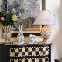 Patience Brewster Periwinkle Peony Sitting Rabbit