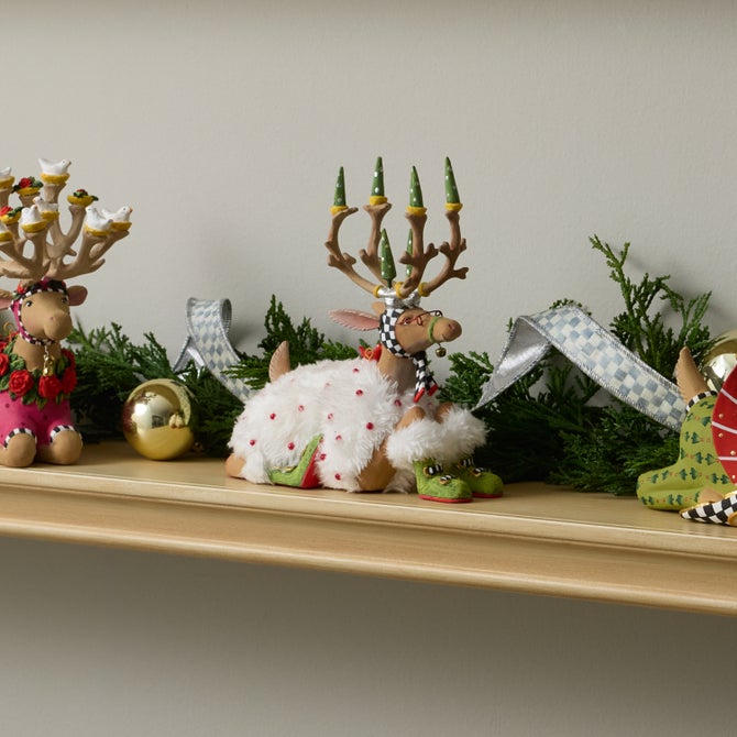 Patience Brewster Dash Away Sitting Blitzen Reindeer Figure image number 2