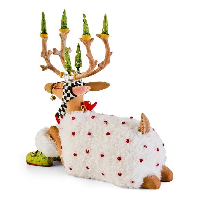 Patience Brewster Dash Away Sitting Blitzen Reindeer Figure image number 7