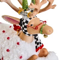 Patience Brewster Dash Away Sitting Blitzen Reindeer Figure