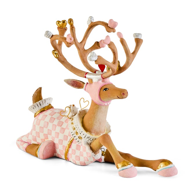 Patience Brewster Dash Away Sitting Cupid Reindeer Figure image number 0