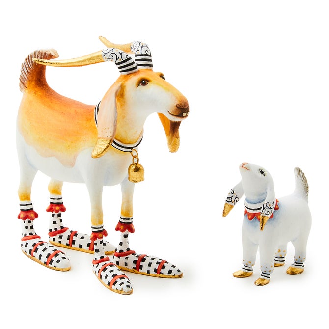 Patience Brewster Nativity Nathan & Noel Goat Figures image number 0