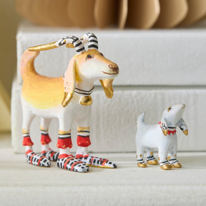 Patience Brewster Mini Nativity Nathan & Noel Goat Figures image number 1