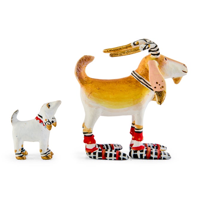 Patience Brewster Mini Nativity Nathan & Noel Goat Figures image number 4