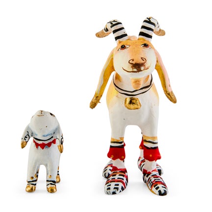 Patience Brewster Mini Nativity Nathan & Noel Goat Figures