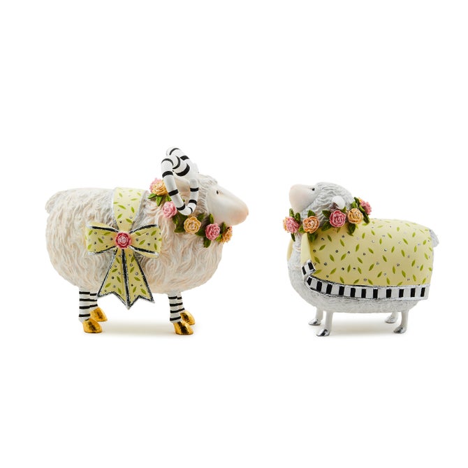 Patience Brewster Lydia & Liam Lamb Figures, Set of 2 image number 1