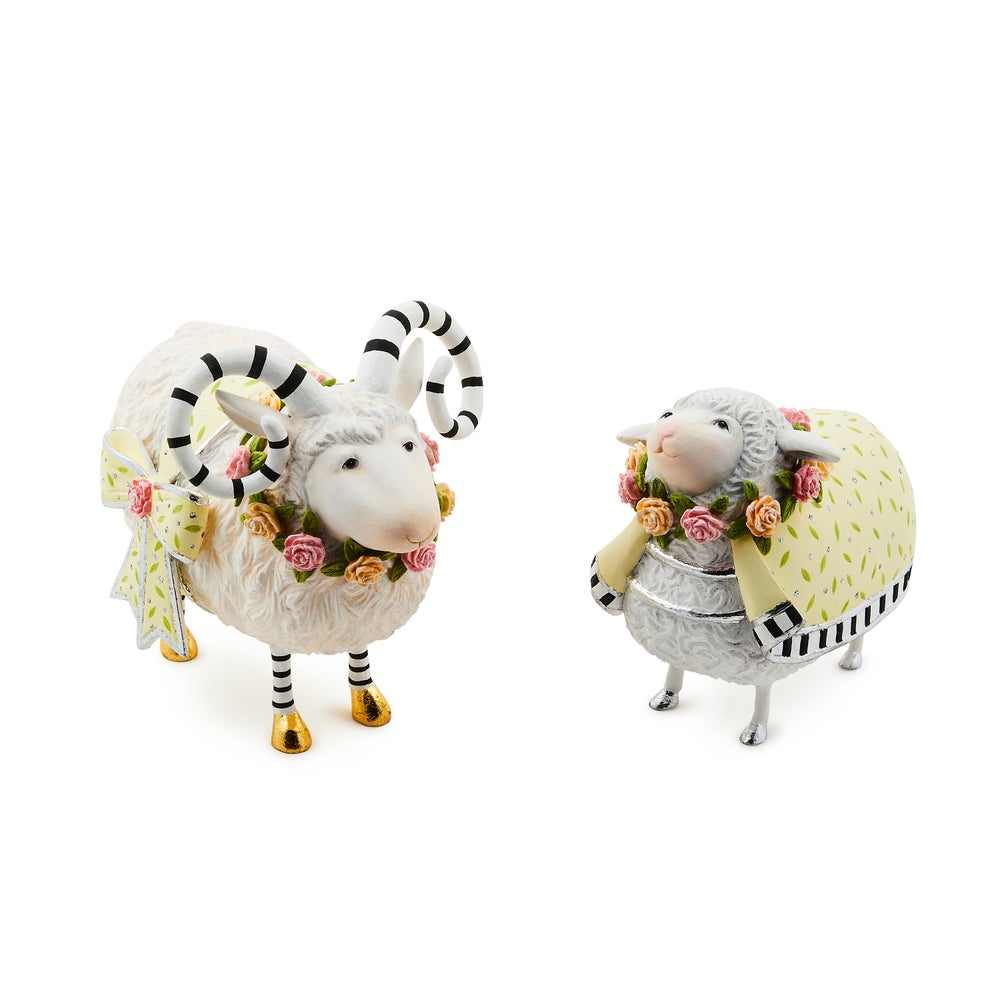 Patience Brewster Lydia & Liam Lamb Figures, Set of 2 mackenzie-childs Panama imagen 1