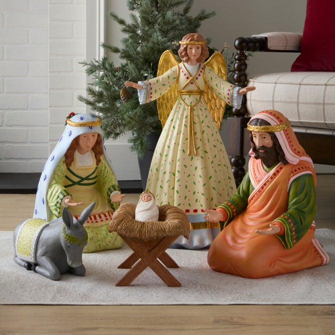 Patience Brewster Nativity Donkey Display Figure image number 4