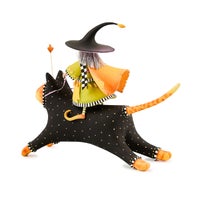 Patience Brewster Witch on Cat Figure