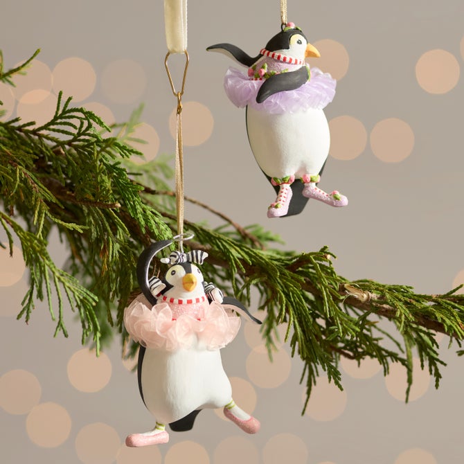 Patience Brewster Penguins En Pointe Mini Ornaments, Set of 4 image number 4