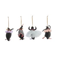 Patience Brewster Penguins En Pointe Mini Ornaments, Set of 4