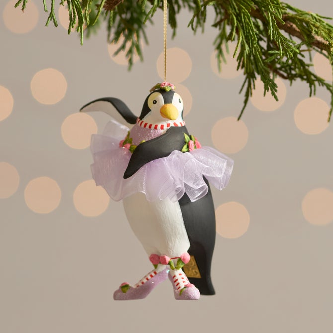 Patience Brewster Penguins En Pointe Ornaments, Set of 4 image number 4
