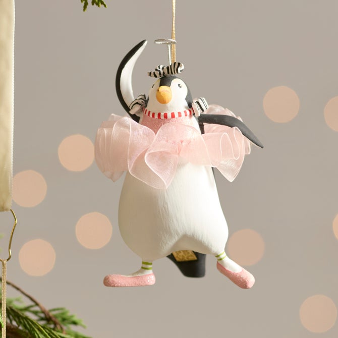 Patience Brewster Penguins En Pointe Ornaments, Set of 4 image number 3