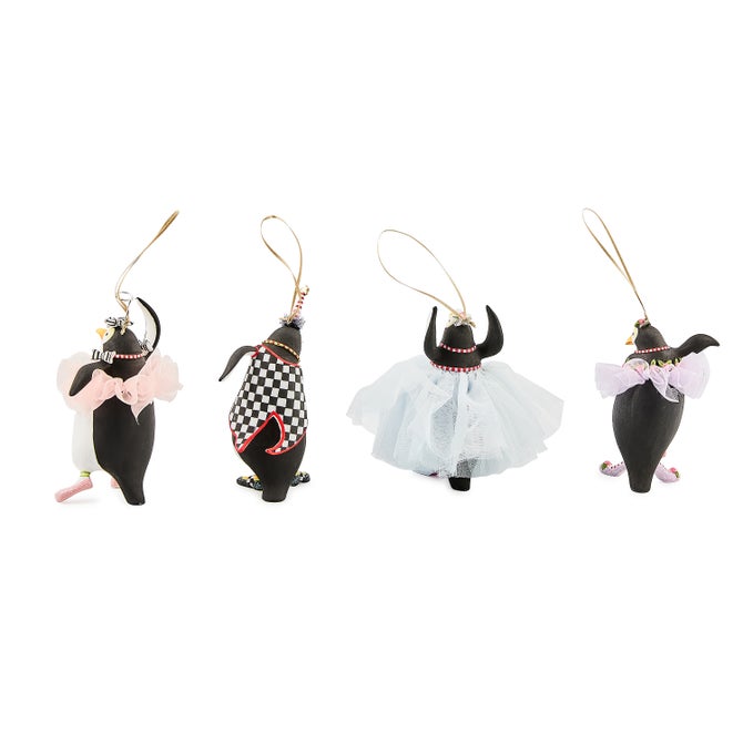 Patience Brewster Penguins En Pointe Ornaments, Set of 4 image number 1