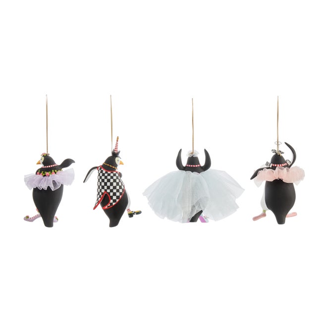 Patience Brewster Penguins En Pointe Ornaments, Set of 4 image number 6