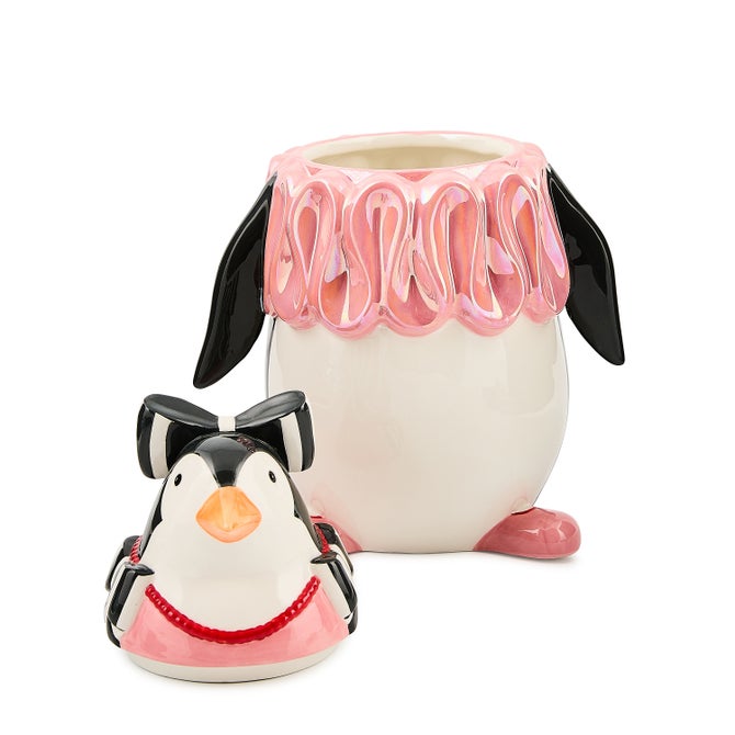Patience Brewster Millicent Penguin Ceramic Cookie Jar image number 1