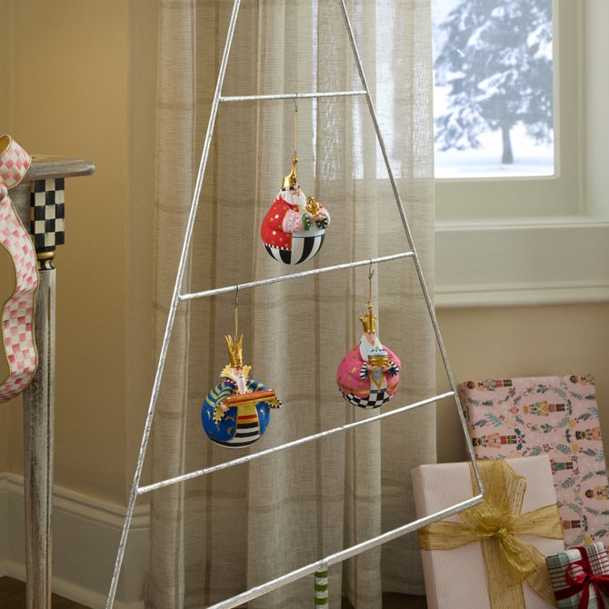 Patience Brewster Nativity Jolly Wisemen Ball Ornaments, Set of 3 image number 1