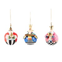 Patience Brewster Nativity Jolly Wisemen Ball Ornaments, Set of 3