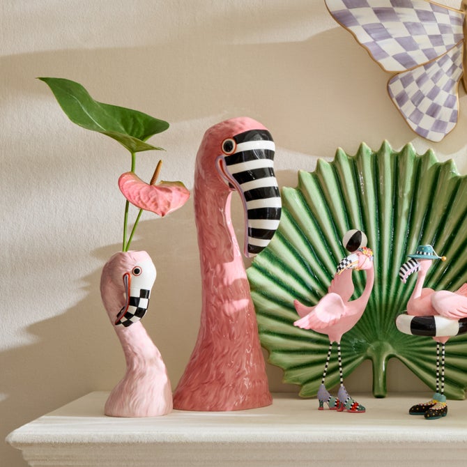 Patience Brewster Flamingo Ceramic Vase image number 4