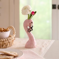 Patience Brewster Flamingo Ceramic Bud Vase