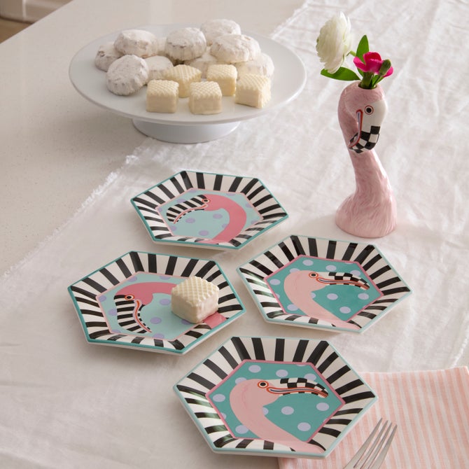 Patience Brewster Flamingo Ceramic Bud Vase image number 3