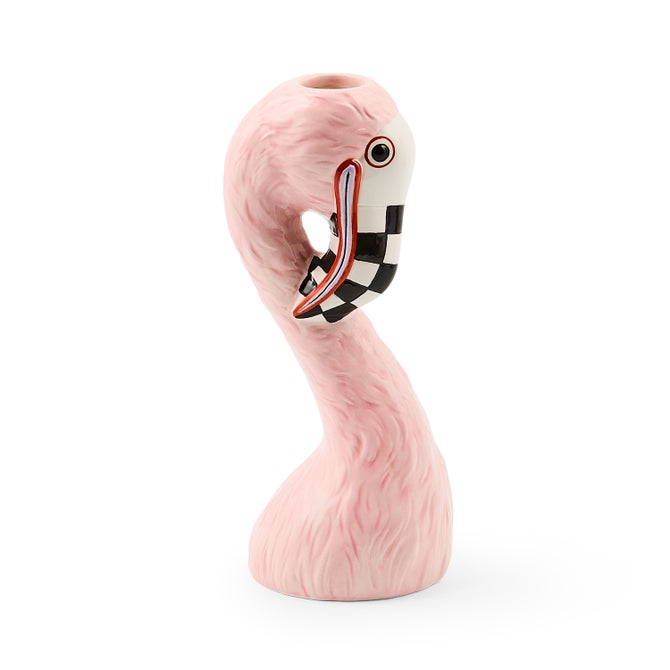 Patience Brewster Flamingo Ceramic Bud Vase image number 0