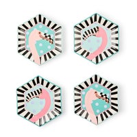 Patience Brewster Flamingo Dessert Plates, Set of 4