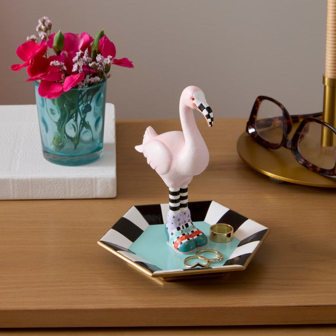 Patience Brewster Sheila Flamingo Trinket Dish image number 1