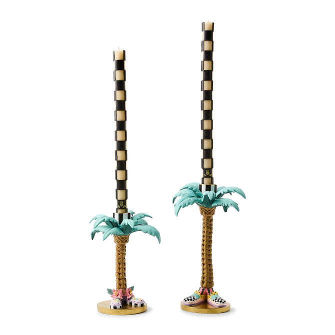 Patience Brewster Palm Tree Candle Holders, Set of 2 image number 2
