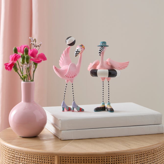 Patience Brewster Sheila and Sheldon Flamingo Figurines image number 1