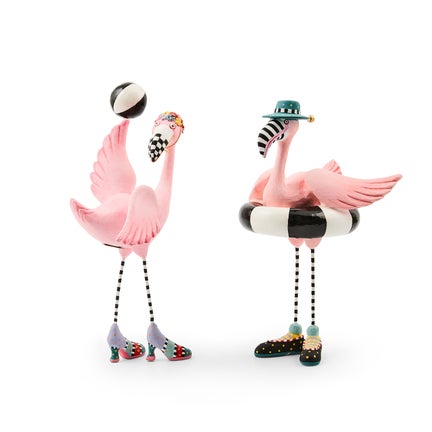 Patience Brewster Sheila and Sheldon Flamingo Figurines