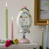 Patience Brewster Rabbit Pedestal Egg