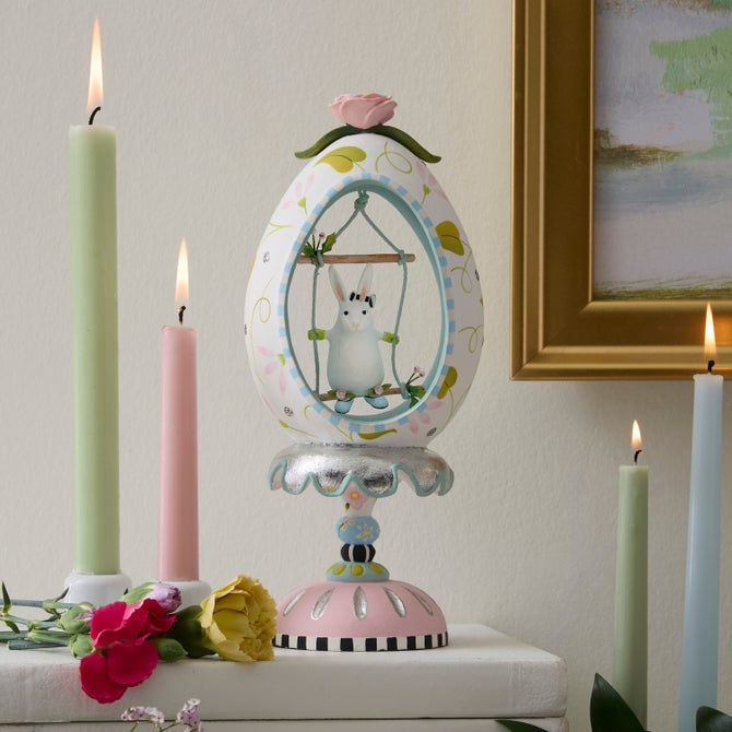 Patience Brewster Rabbit Pedestal Egg image number 1