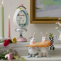 Patience Brewster Rabbit Pedestal Egg