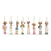Patience Brewster Dash Away Reindeer Mini Ornaments Set