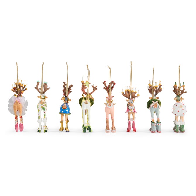 Patience Brewster Dash Away Reindeer Mini Ornaments Set image number 3