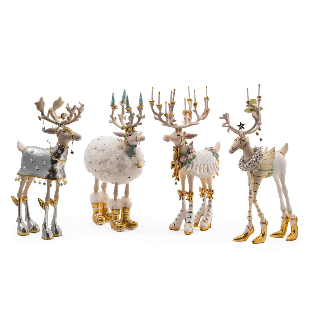 Patience Brewster Moonbeam Reindeer Figure Set-B mackenzie-childs Panama imagen 1