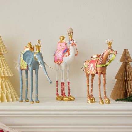 Patience Brewster Nativity Magi Animal Figures, Set of 3
