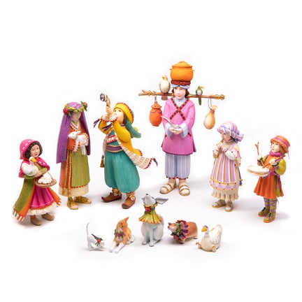 Patience Brewster Nativity Manger Figures Set