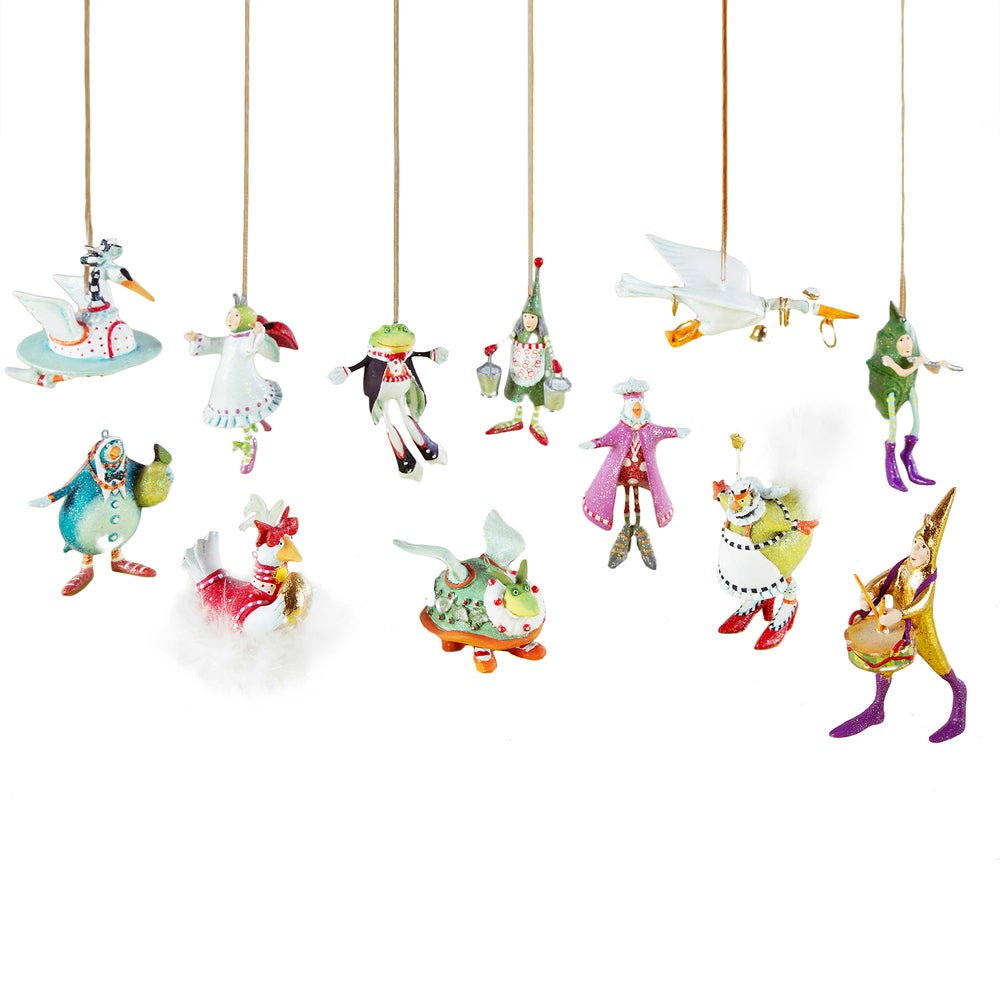 Patience Brewster 12 Days Mini Ornaments with Tree Set mackenzie-childs Panama imagen 4