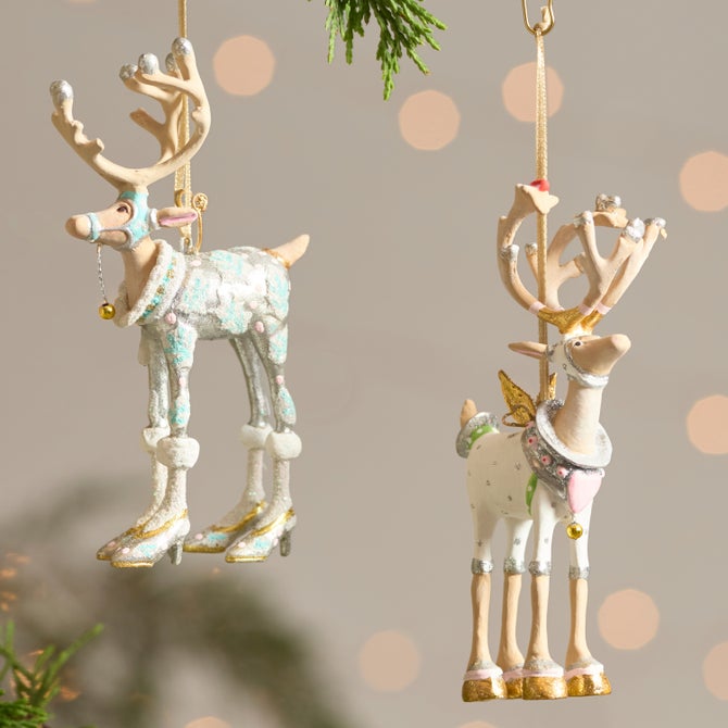 Patience Brewster Moonbeam Reindeer Mini Ornaments Set image number 2